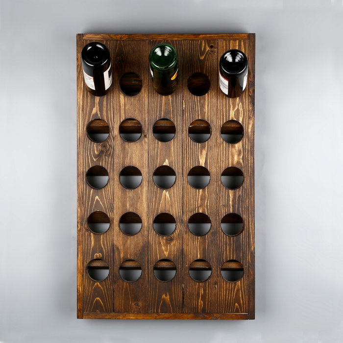 Hanah Home Soporte de Vino de Madera para 8 Botellas